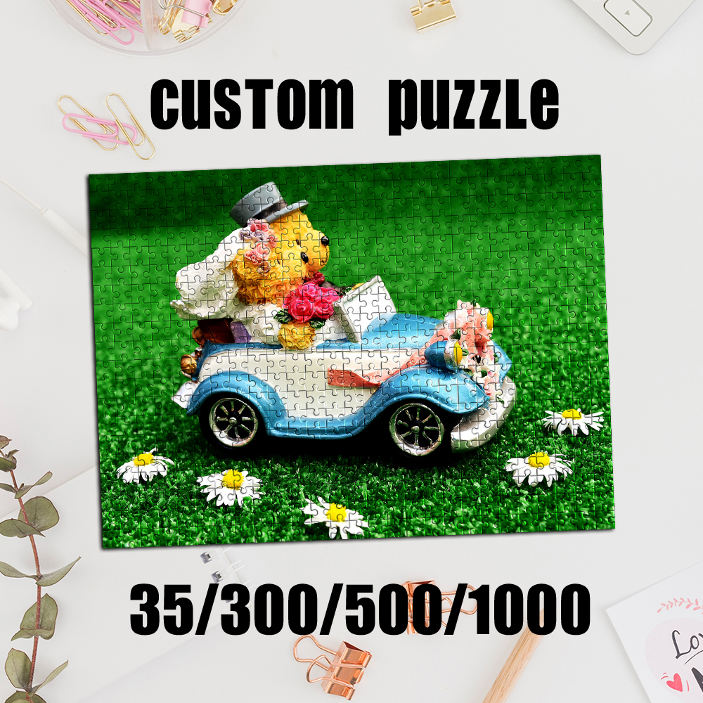 Home Decor Diy - 35/300/500/1000pcs Personalized Custom Photo Animation Puzzle