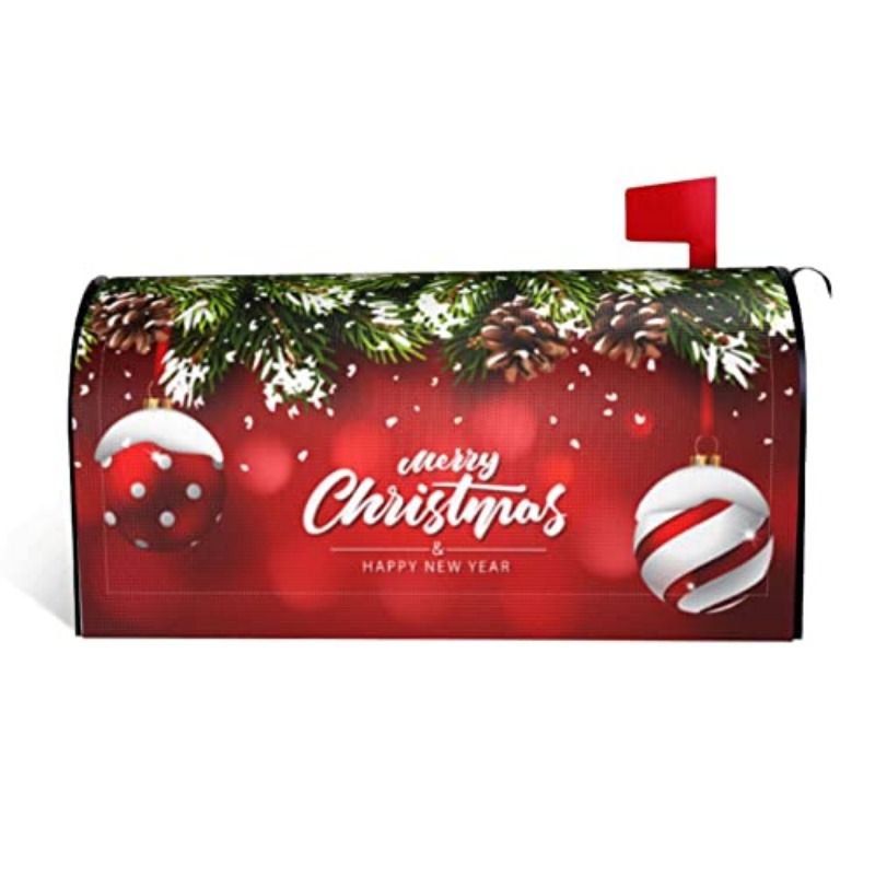 Home Decor Games - Christmas Mailbox Covers Ball Fir Branch