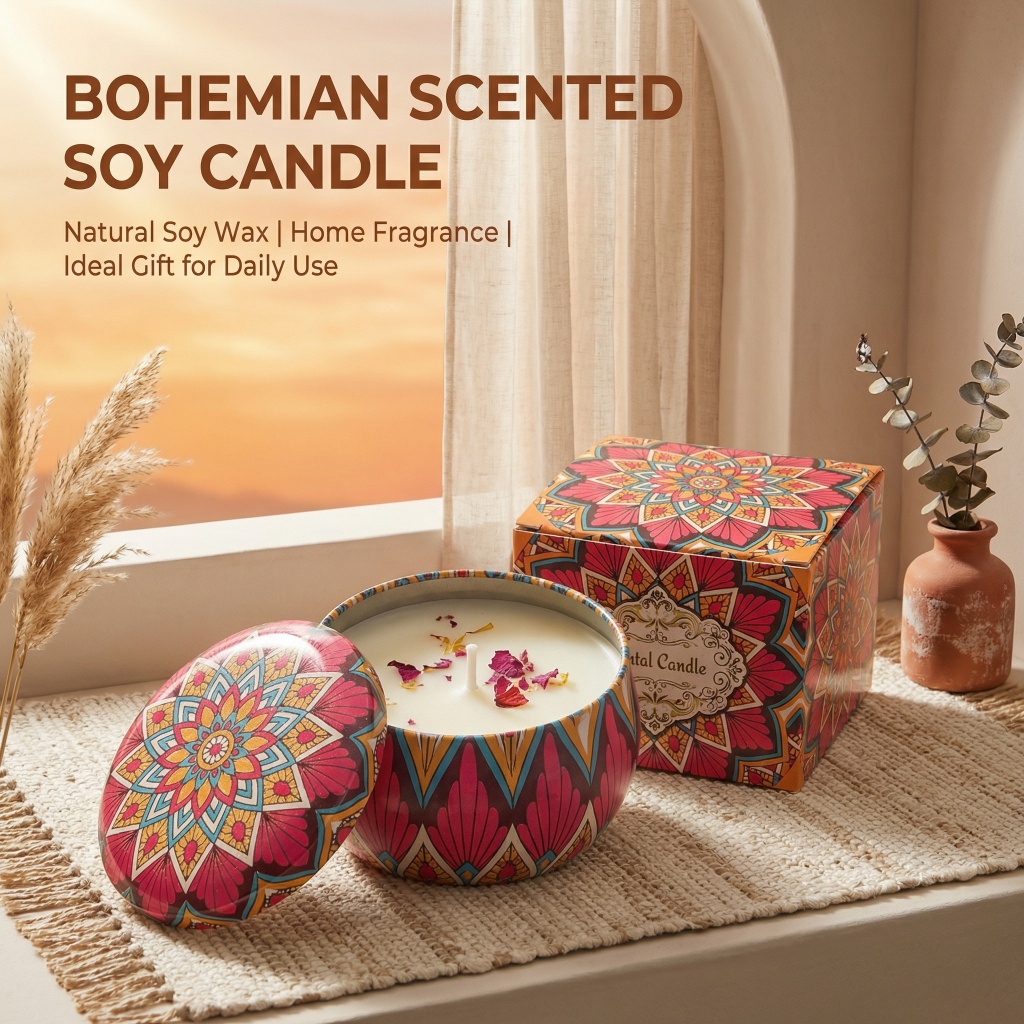 Scented Candle Set - 1pc Scented Candle Set With Colorful