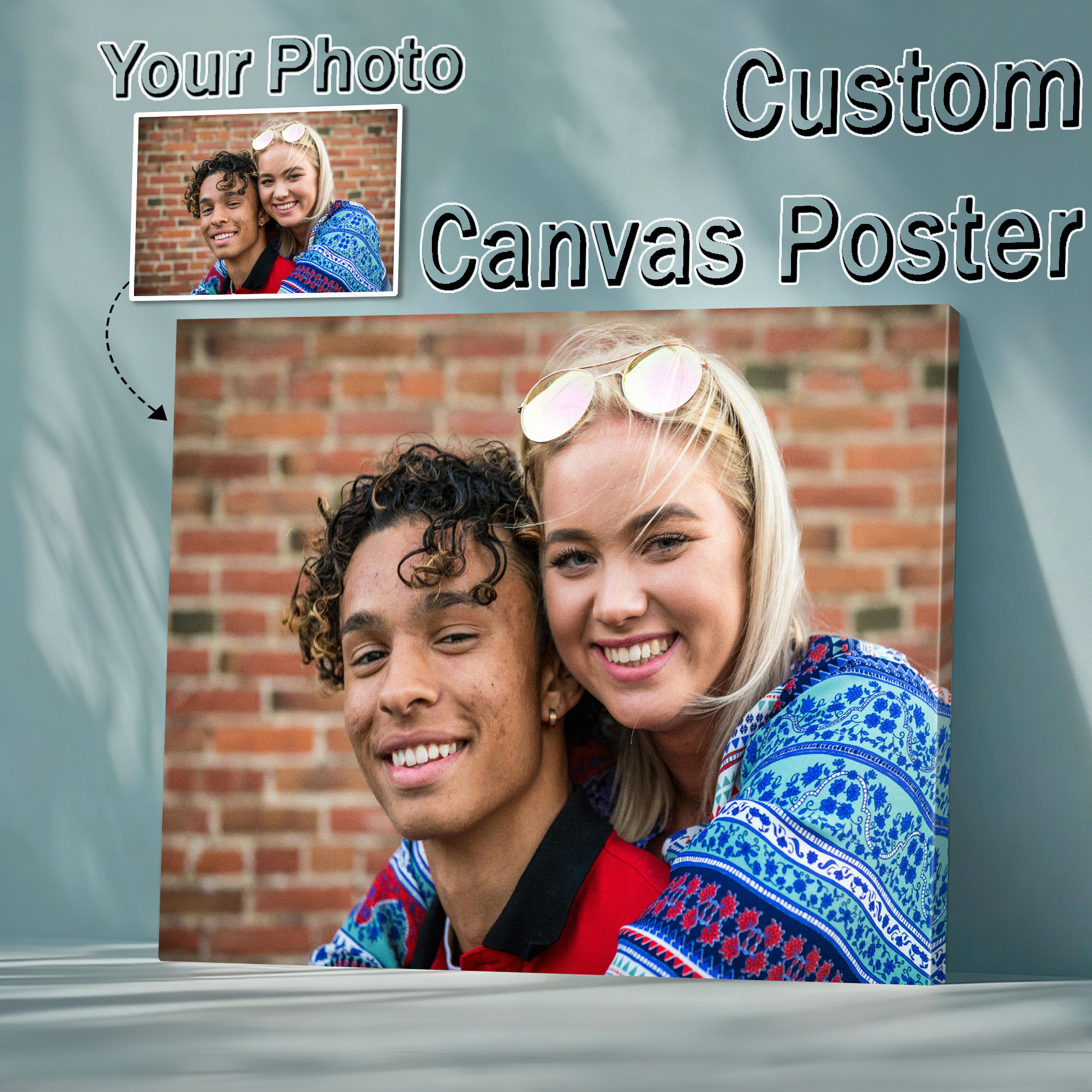 Home Decor Ideas - 1Pc Personalized Custom Canvas Poster -