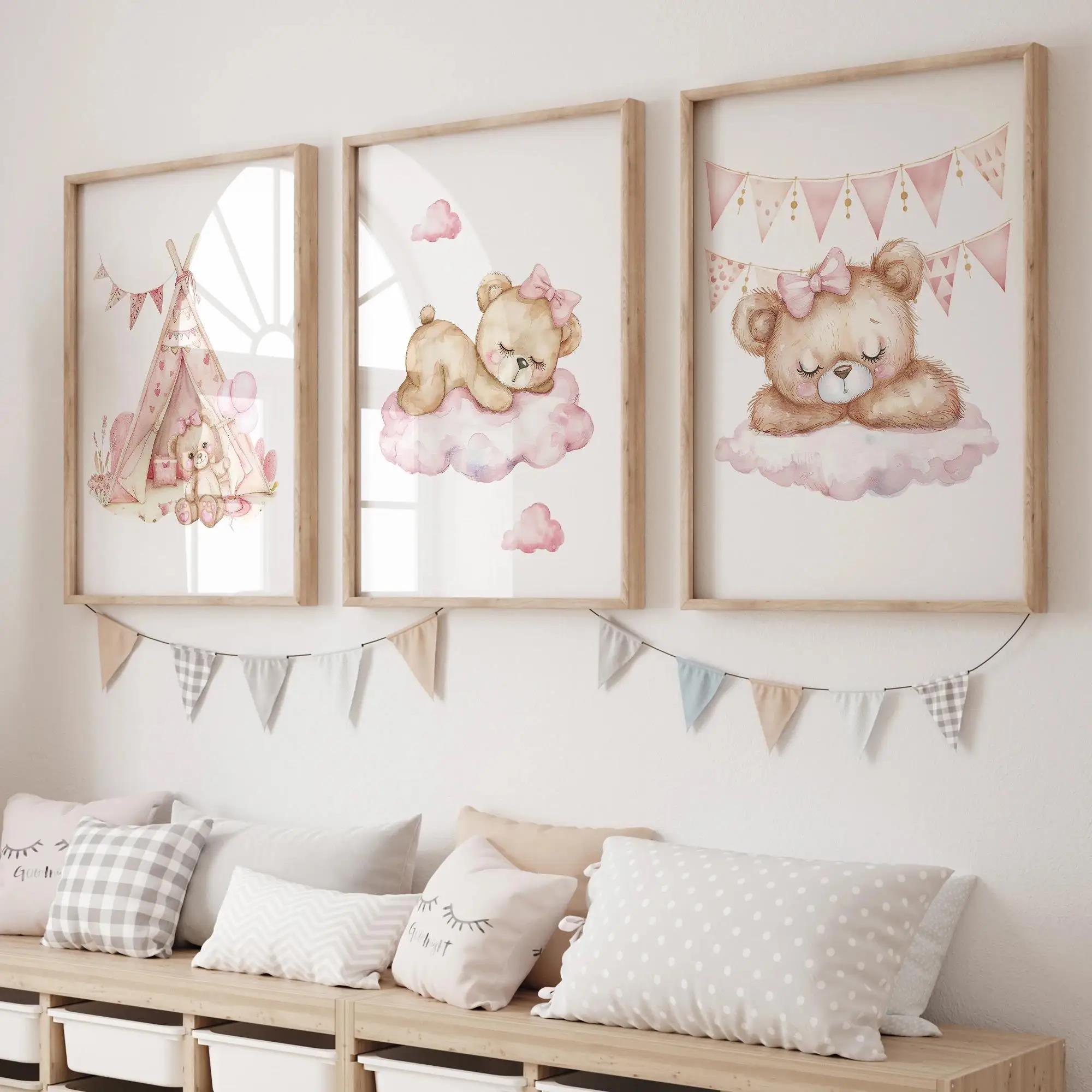 Home Decor Reviews - Pink Dream Bear Carousel Tent Swing