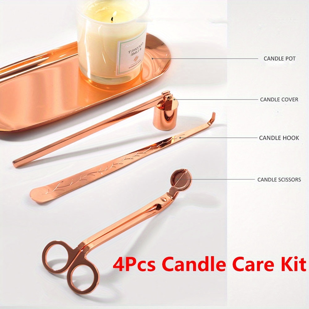 Home Decor Luxury - 4pcs/set Luxury Candle Care Kit Stainless
