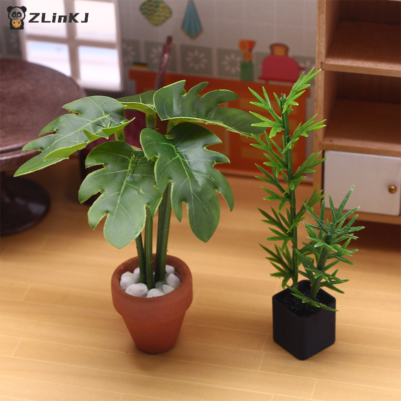 Home Decor Reviews - ▶1Pcs 1:12 Dollhouse Simulation Green Plant