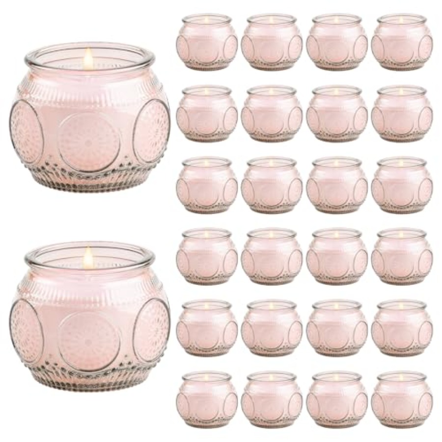 Scented Candle Set - 24 Pack of 4 Oz Mini