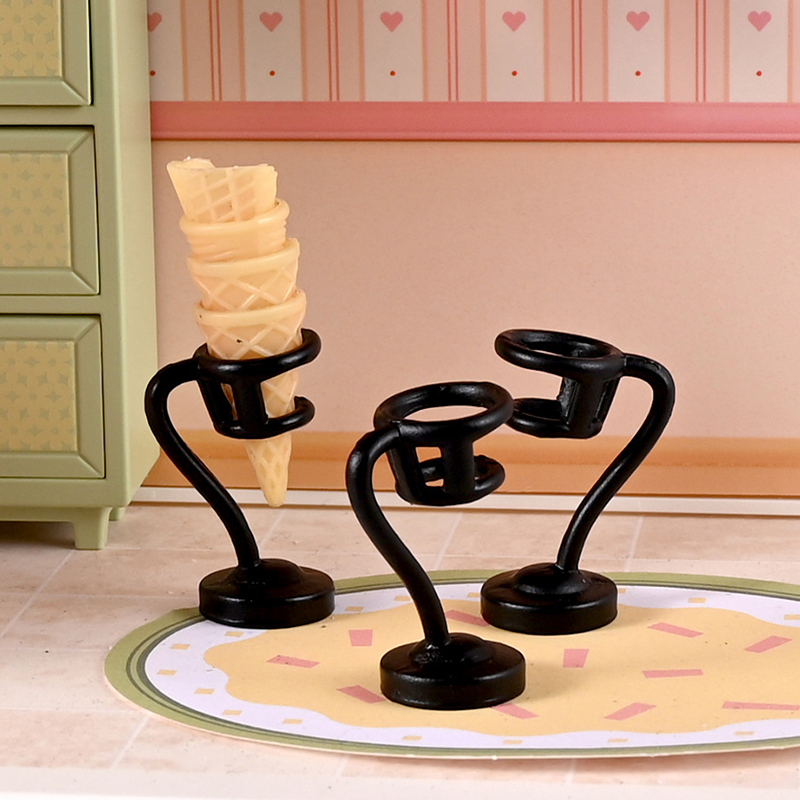 Home Decor Diy - 3Pcs/6Pcs Dollhouse Miniature Ice Cream Stand