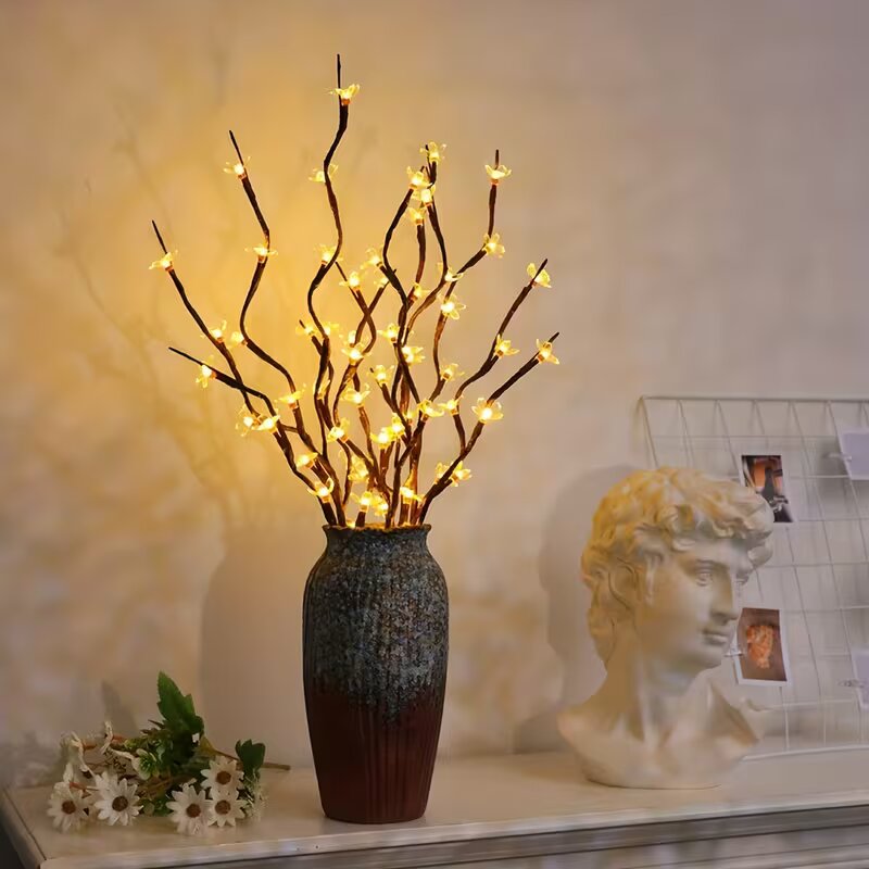 Home Decor Furniture - 1/2PC 20LED Cherry Blossom Tree Branch
