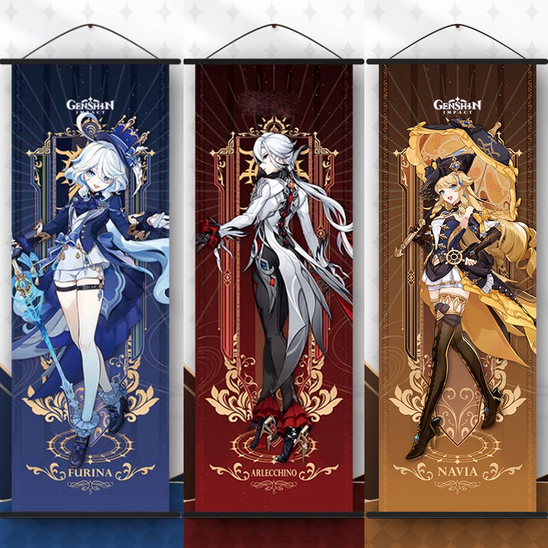 Home Decor Games Free - Anime Impact Furina Neuvillette Arlecchino Poster