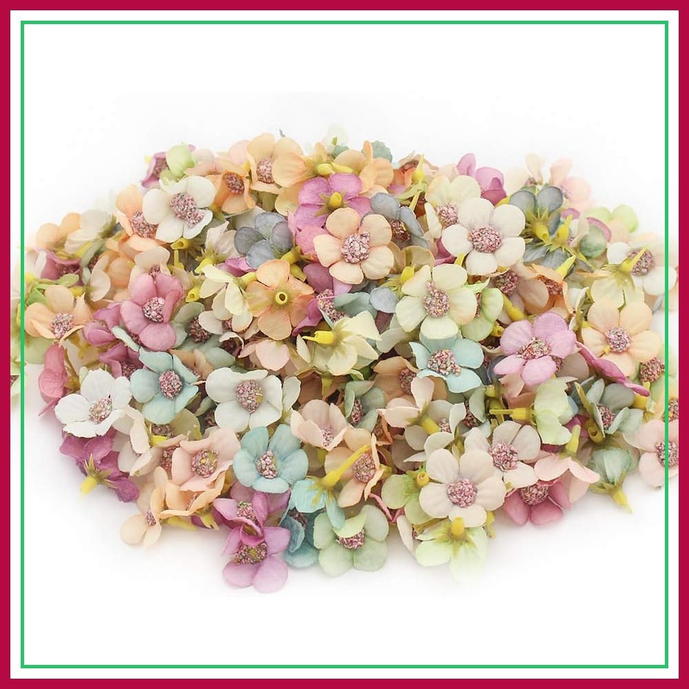Home Decor Garland - 50pcs 2.5cm Mini Silk Daisy Artificial