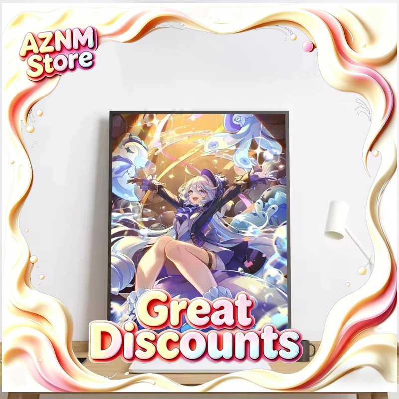 Home Decor Games Free - Furina Genshin Impact Canvas Painting Poster