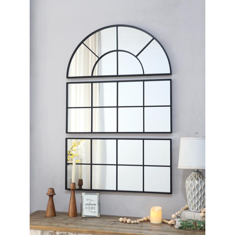 Home Decor Wall Panels - Large Arched Wall Mirror with Triple