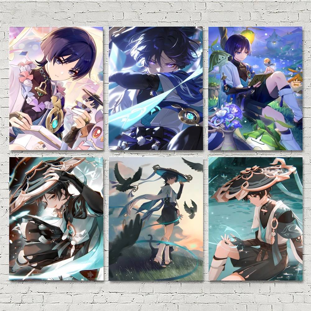 Home Decor Games Free - 1pc Anime Game Genshin Impact Wanderer