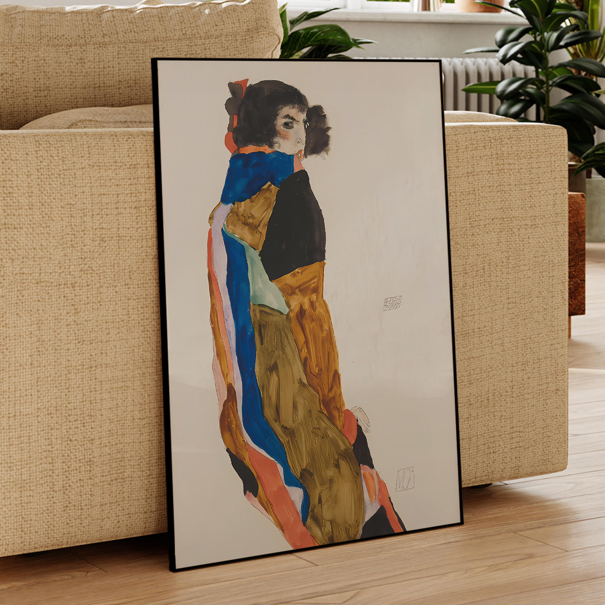 Modern Abstract Egon Schiele M - مراجعة Home Decor Reviews وسعره