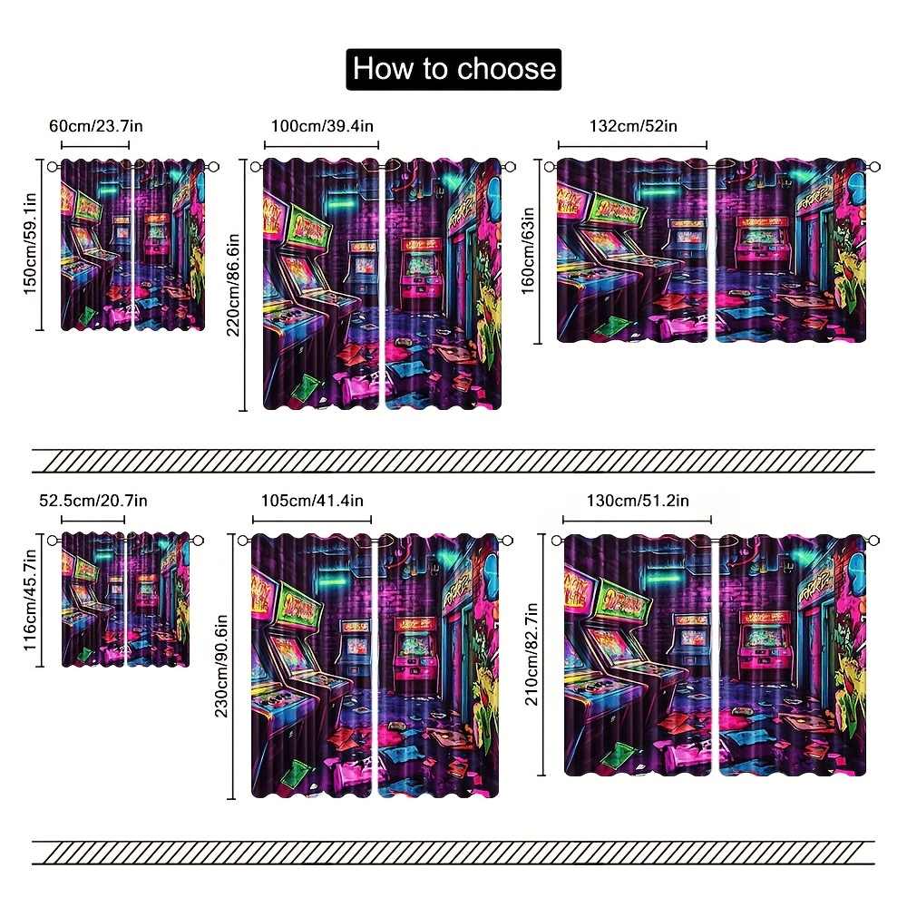 Retro arcade graffiti art desi - مراجعة Home Decor Window Blinds وسعره