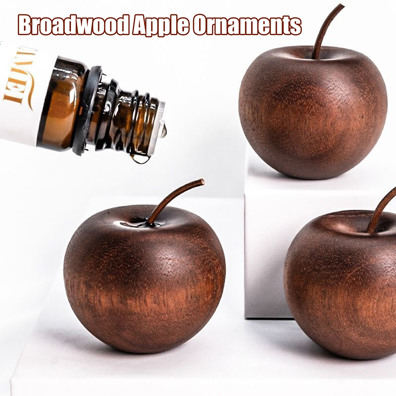 1PCS Of Wooden Apple Shaped Es - مراجعة Home Decor Essentials وسعره