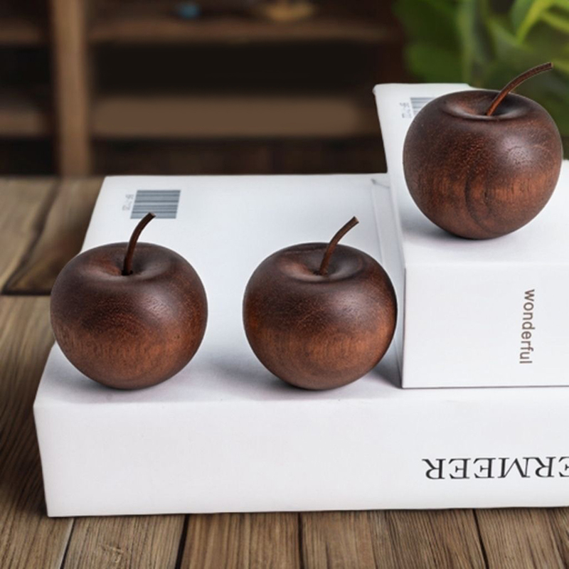 1PCS Of Wooden Apple Shaped Es - مراجعة Home Decor Essentials وسعره