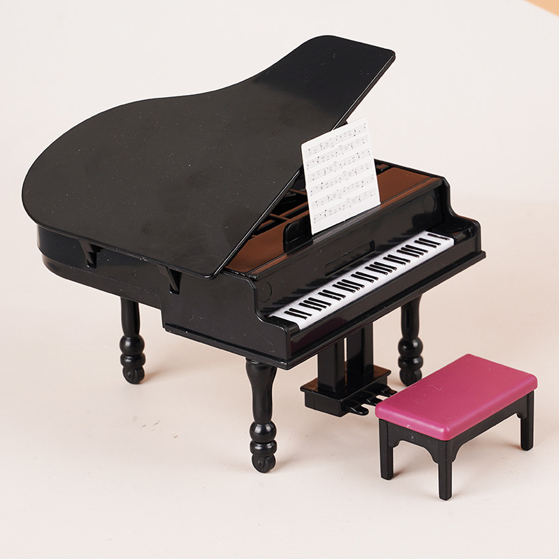 1:12 Dollhouse Miniature Piano - مراجعة Home Decor Furniture وسعره