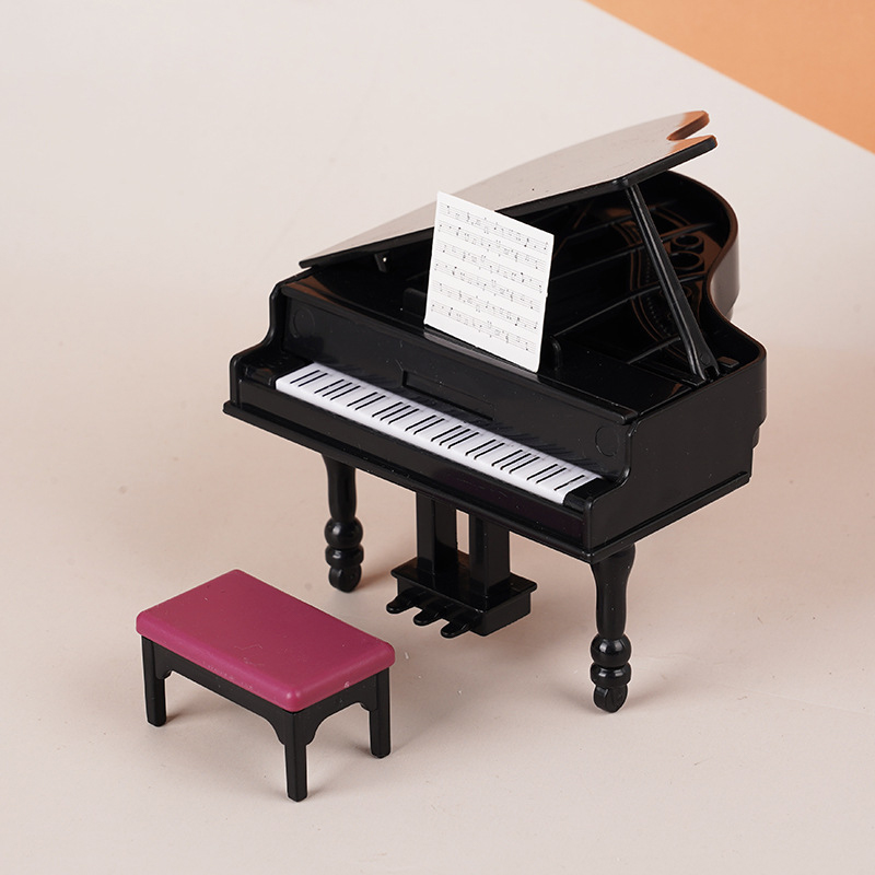 1:12 Dollhouse Miniature Piano - مراجعة Home Decor Furniture وسعره