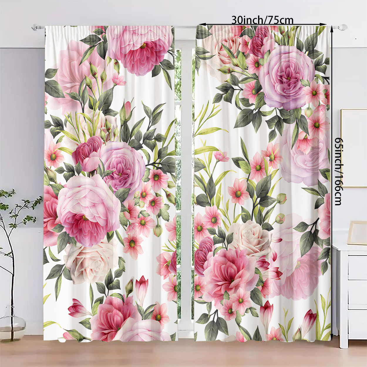 Retro Spring Flower Theme Prin - مراجعة Home Decor Window Blinds وسعره