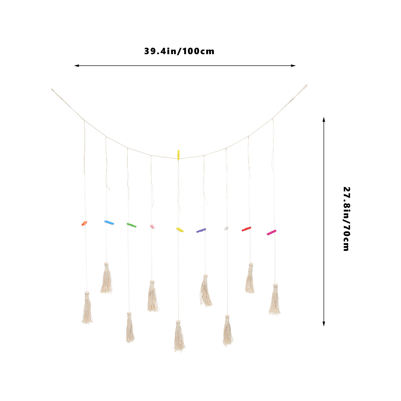 1Set Photo Display Hemp Rope T - مراجعة Home Decor Garland وسعره