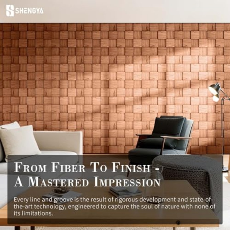 6-Pack 3D Checkerboard Acousti - مراجعة Home Decor Wall Panels وسعره