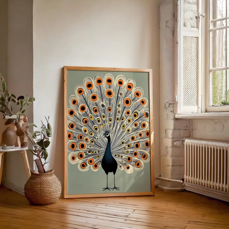 Vintage Japandi Nature Bird Po - مراجعة Home Decor Japandi Style وسعره