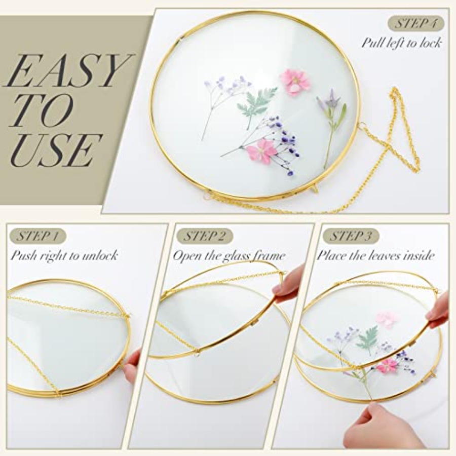 Pcs Double Glass Frame for Pre - مراجعة Pressed Flower Frame وسعره