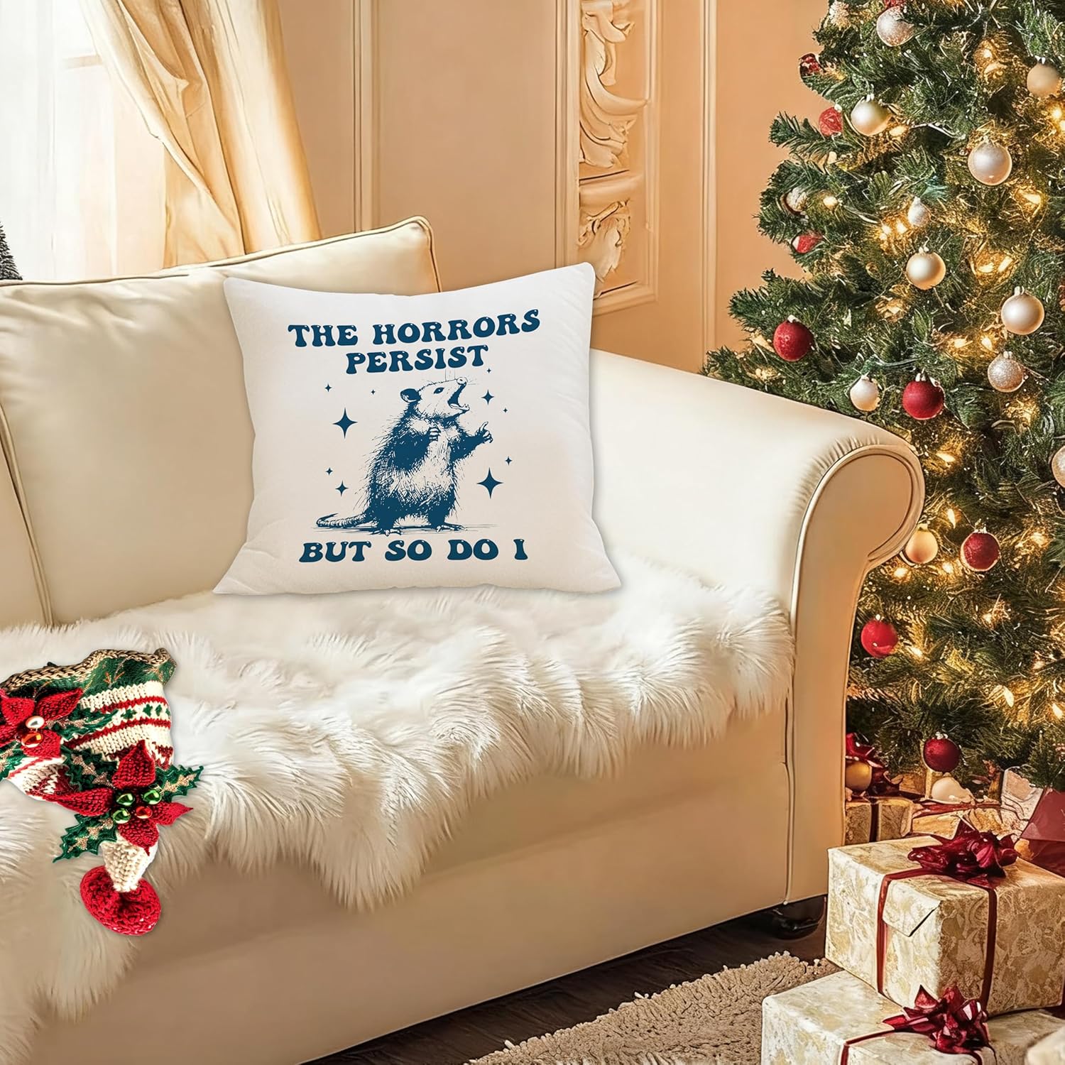 Opossum Pillowcase, The Horror - مراجعة Home Decor Quotes Ideas وسعره