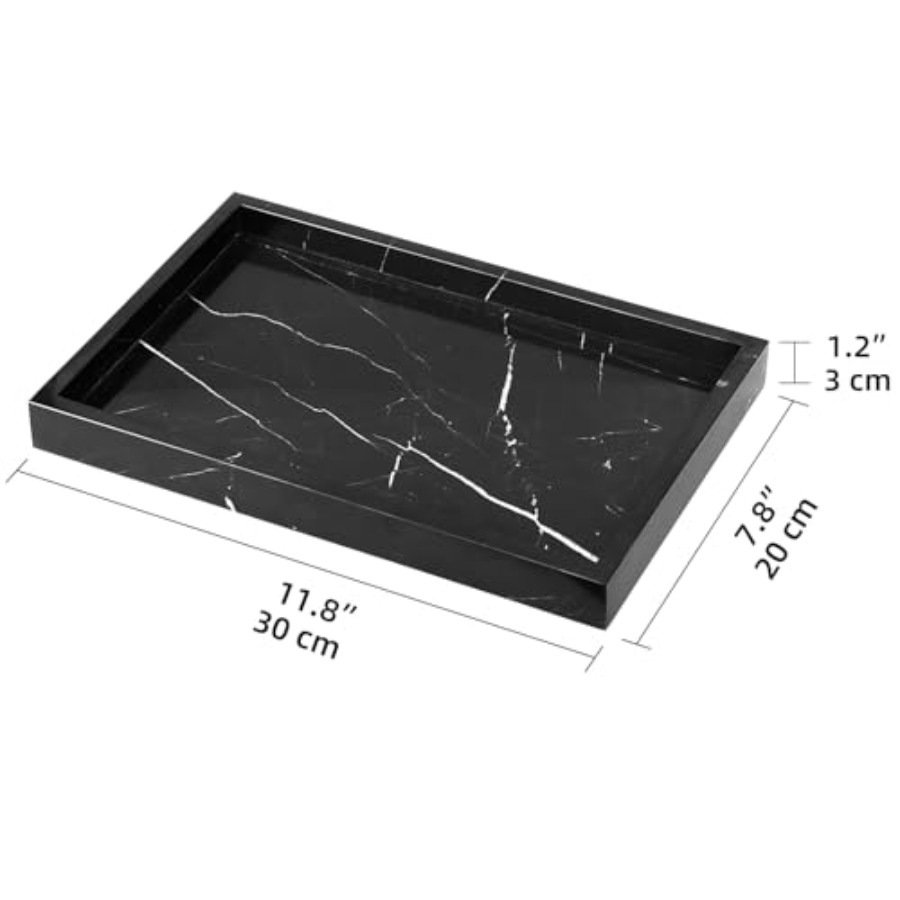 Marble Bathroom Vanity Tray, N - مراجعة Home Decor Luxury وسعره