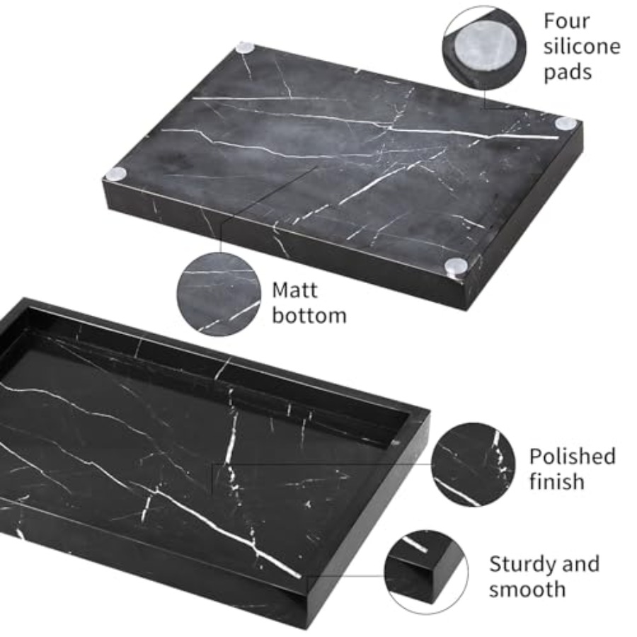 Marble Bathroom Vanity Tray, N - مراجعة Home Decor Luxury وسعره