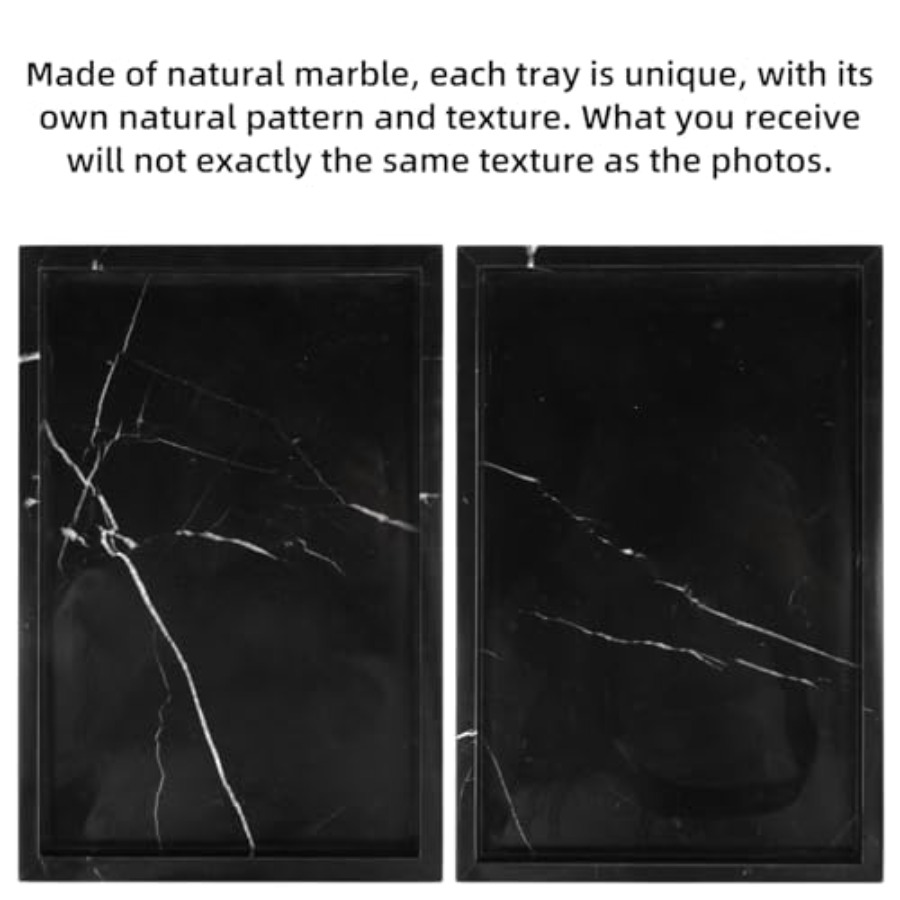 Marble Bathroom Vanity Tray, N - مراجعة Home Decor Luxury وسعره