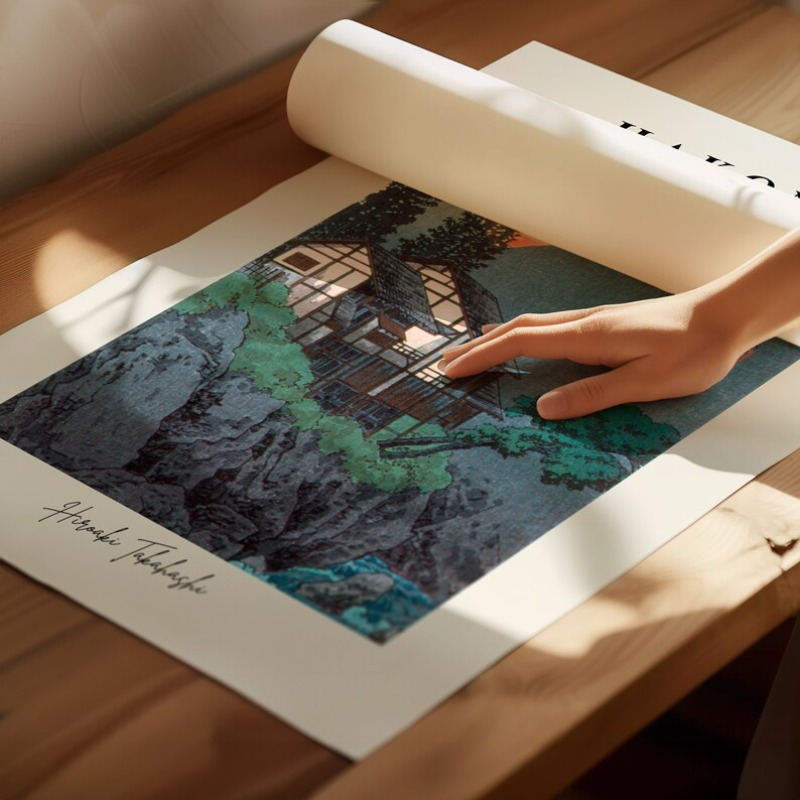 Hiroaki Takahashi Poster Vinta - مراجعة Home Decor Japandi Style وسعره