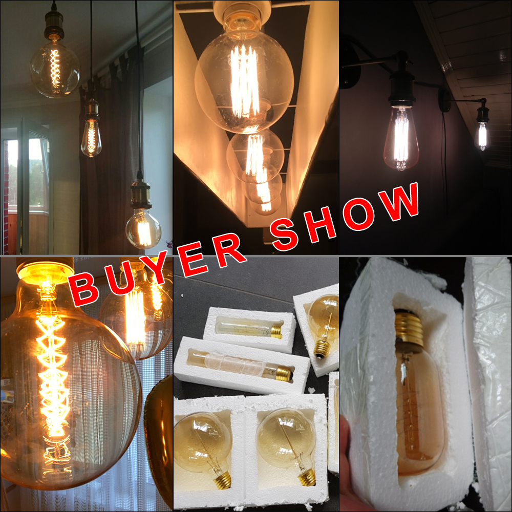 E27 Retro Edison Bulb 220V 40W - مراجعة Home Decor Reviews وسعره