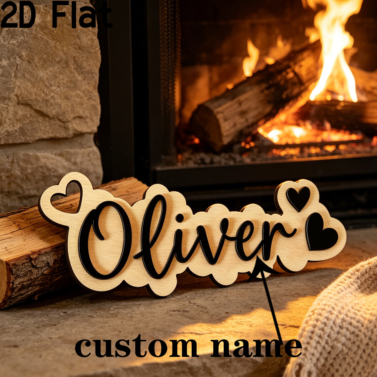 1Pc Custom Love Decor Wooden A - مراجعة Home Decor Diy وسعره