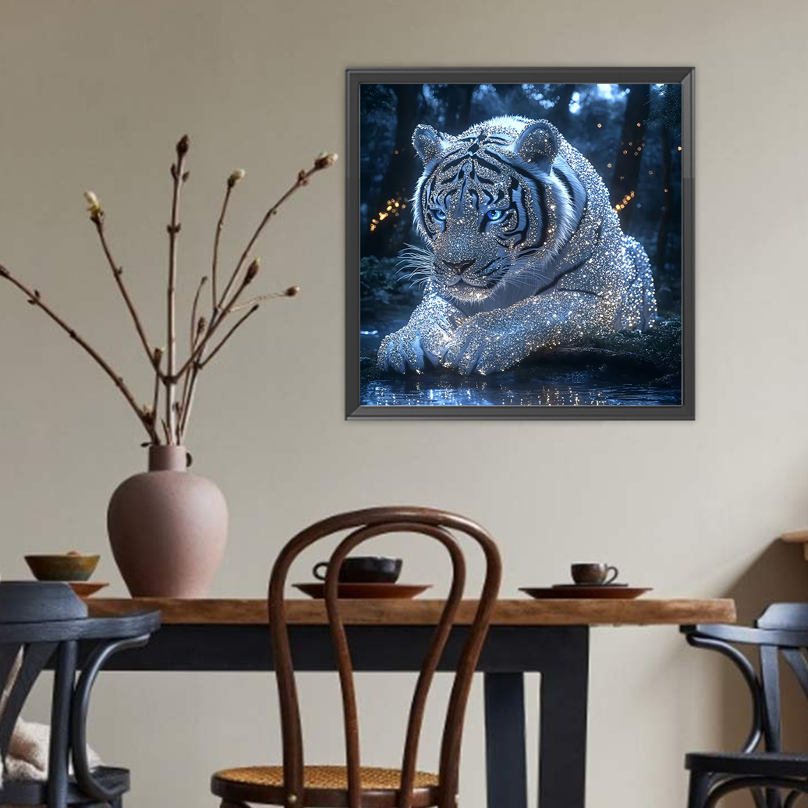 Flash Tiger Full DIY 5D Round  - مراجعة Home Decor Diy Ideas وسعره