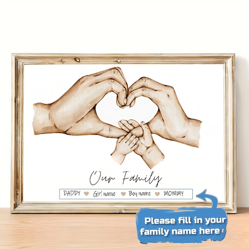Personalized Custom Family Han - مراجعة Home Decor Ideas وسعره
