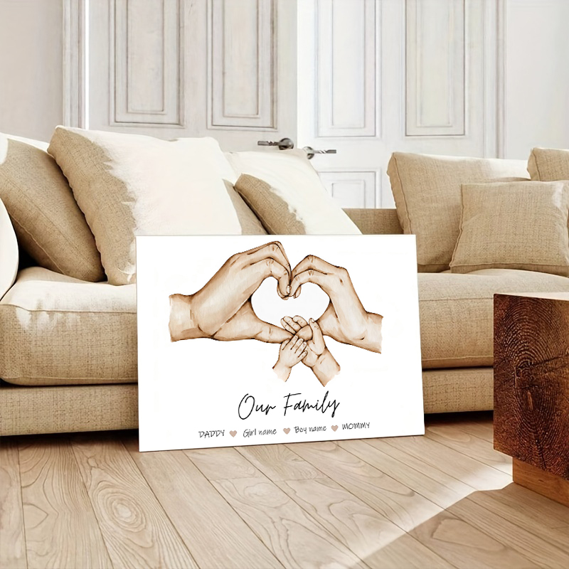 Personalized Custom Family Han - مراجعة Home Decor Ideas وسعره