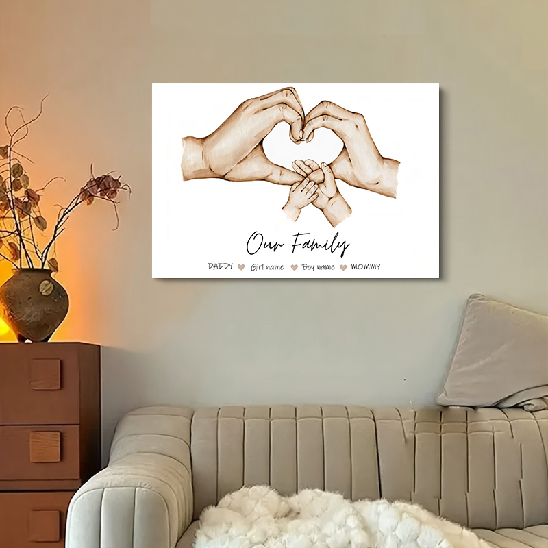 Personalized Custom Family Han - مراجعة Home Decor Ideas وسعره