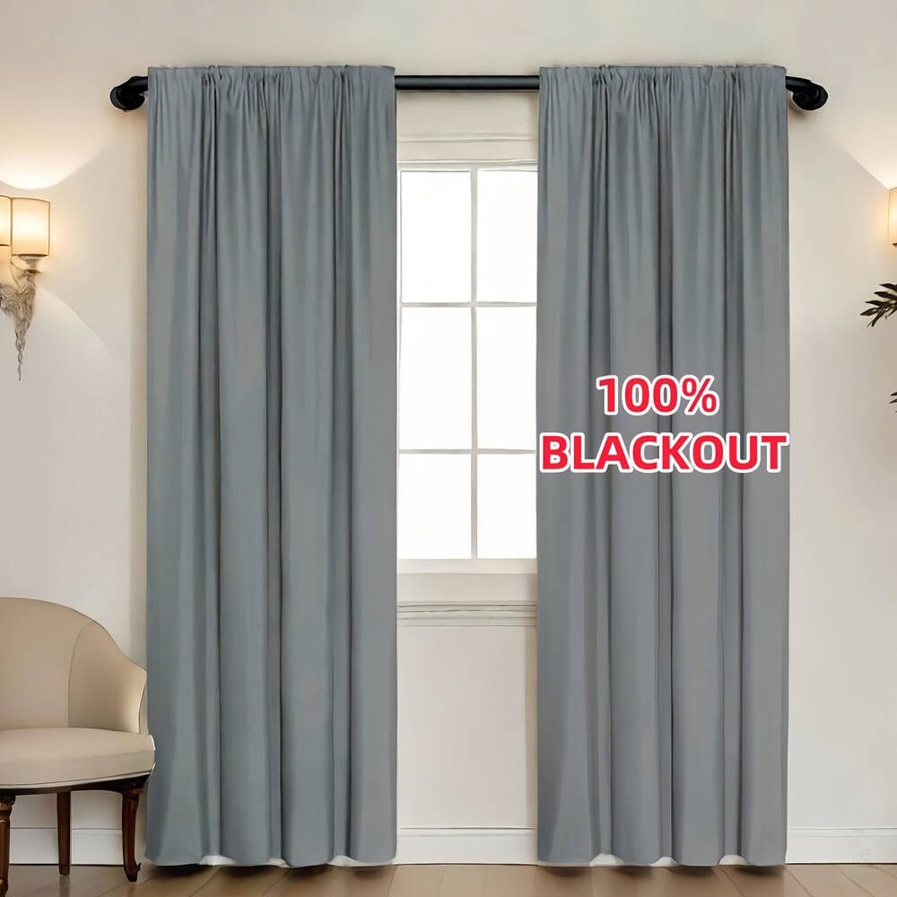 1pc 100% Blackout Curtain with - مراجعة Home Decor Wall Panels وسعره