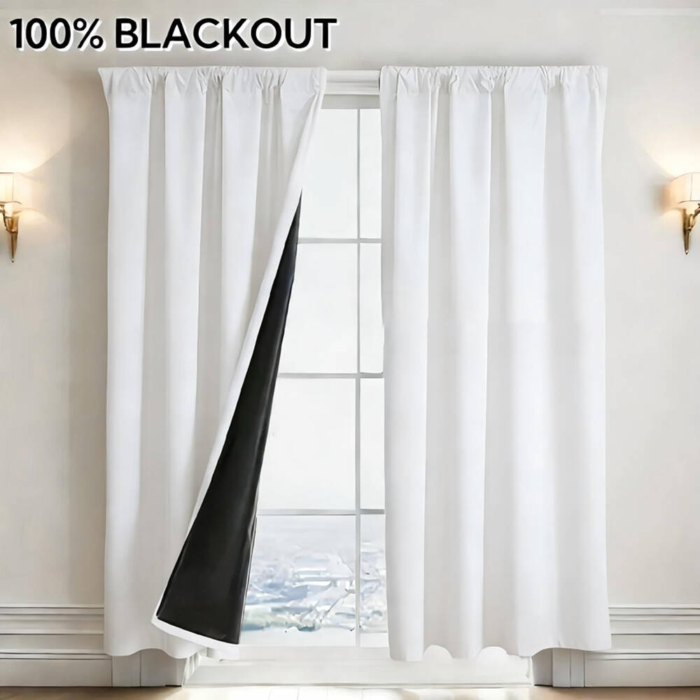 1pc 100% Blackout Curtain with - مراجعة Home Decor Wall Panels وسعره