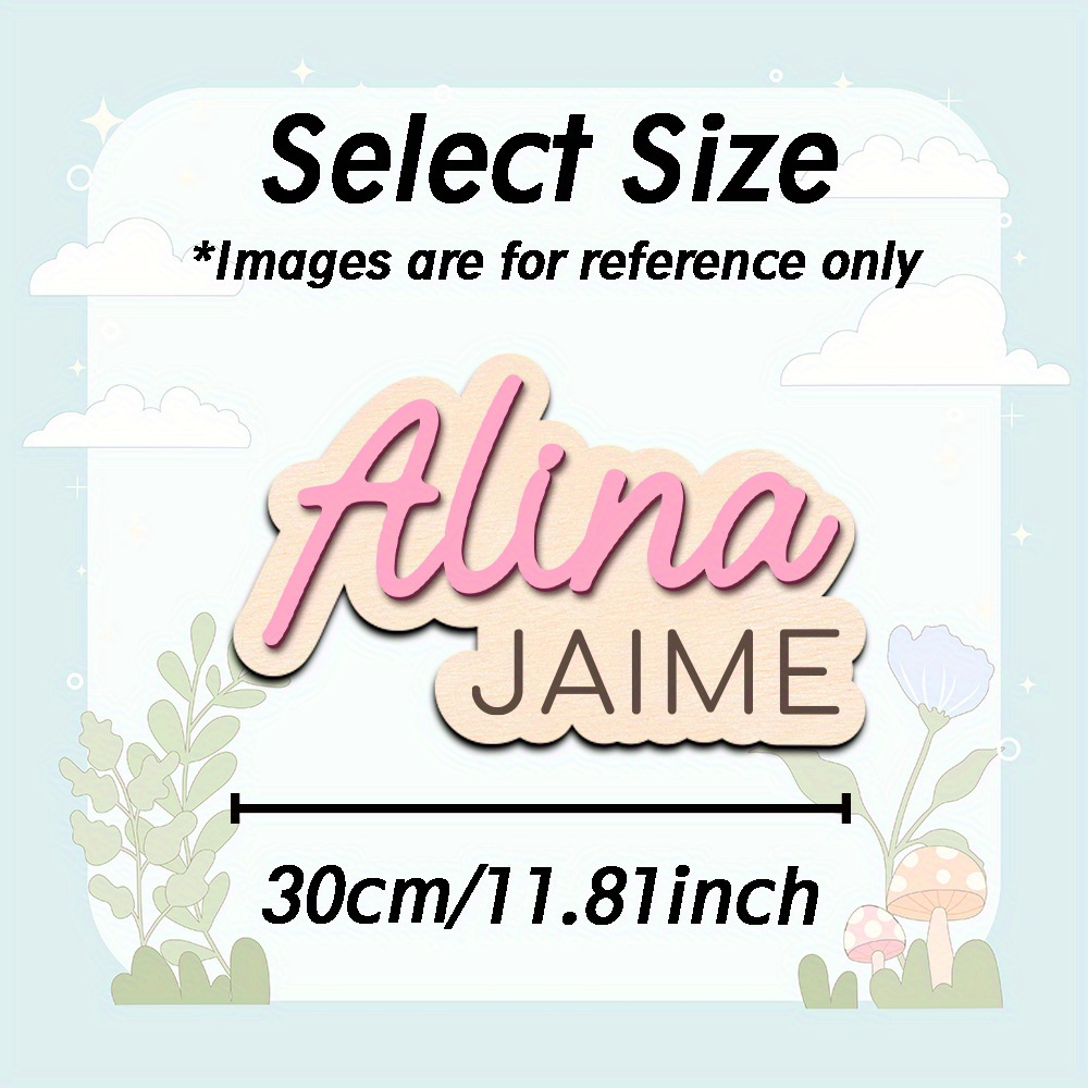 1pc Personalized Wooden Name S - مراجعة Home Decor Games وسعره