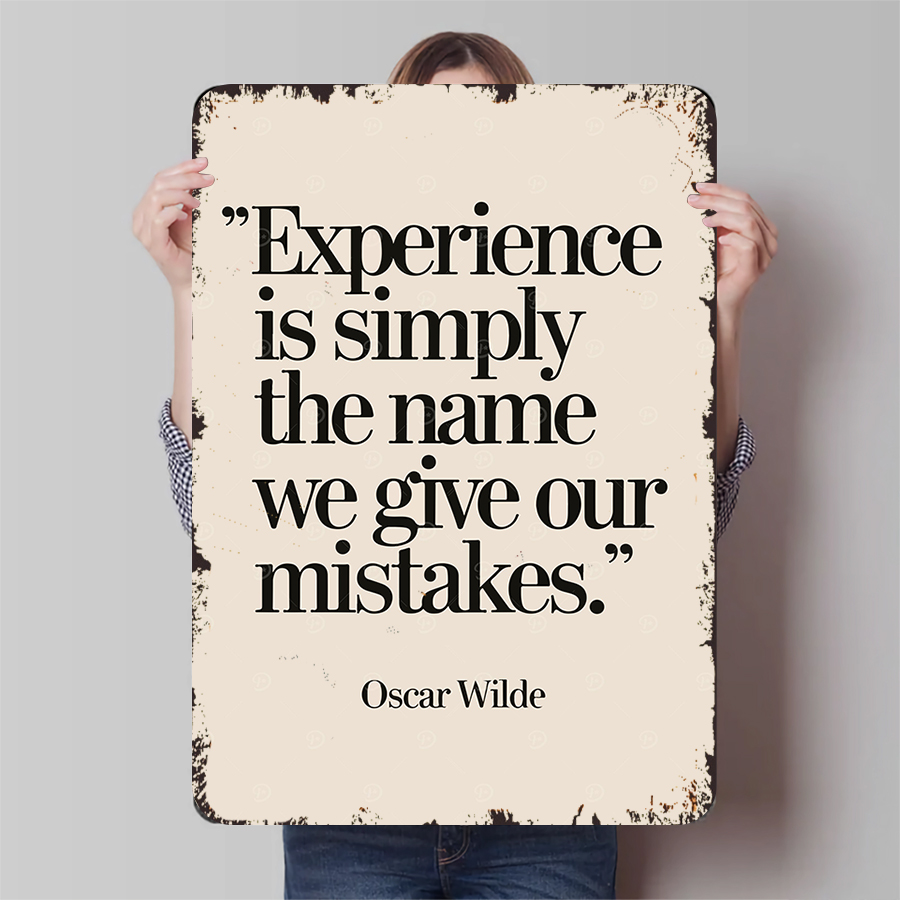 Oscar Wilde Quote Experience M - مراجعة Home Decor Quotes Ideas وسعره