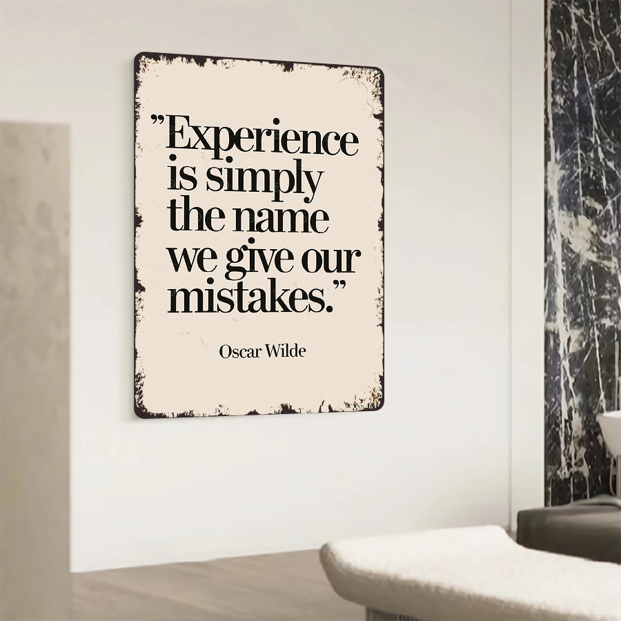 Oscar Wilde Quote Experience M - مراجعة Home Decor Quotes Ideas وسعره