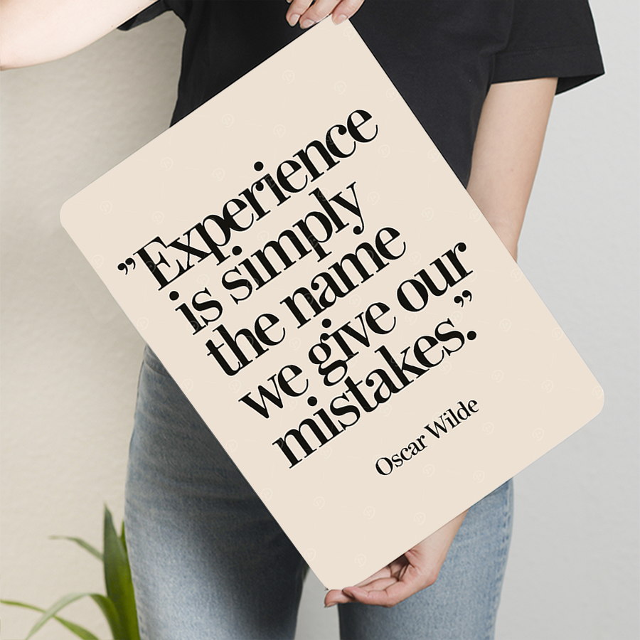 Oscar Wilde Quote Experience M - مراجعة Home Decor Quotes Ideas وسعره