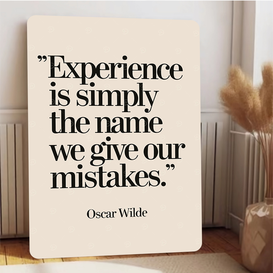 Oscar Wilde Quote Experience M - مراجعة Home Decor Quotes Ideas وسعره