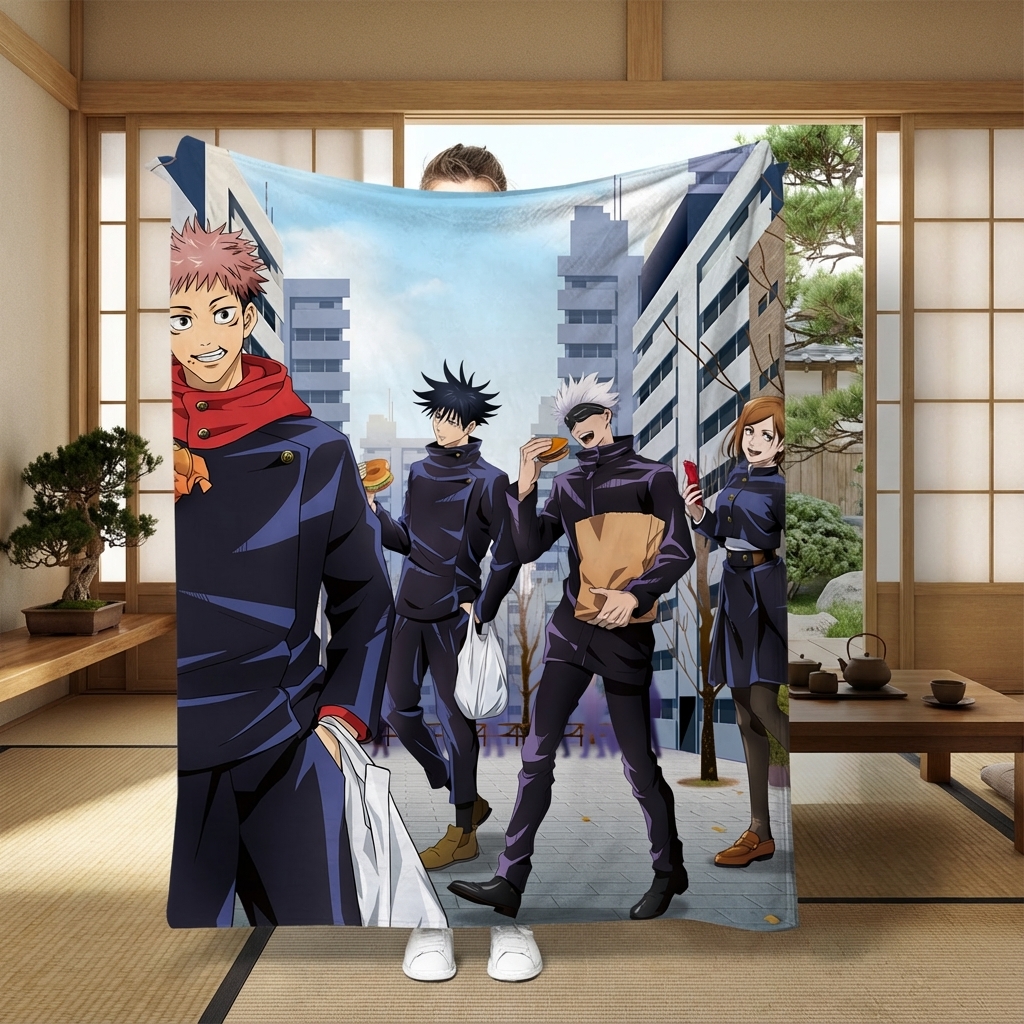 Jujutsu Kaisen Anime Fleece Bl - مراجعة Home Decor Ideas وسعره