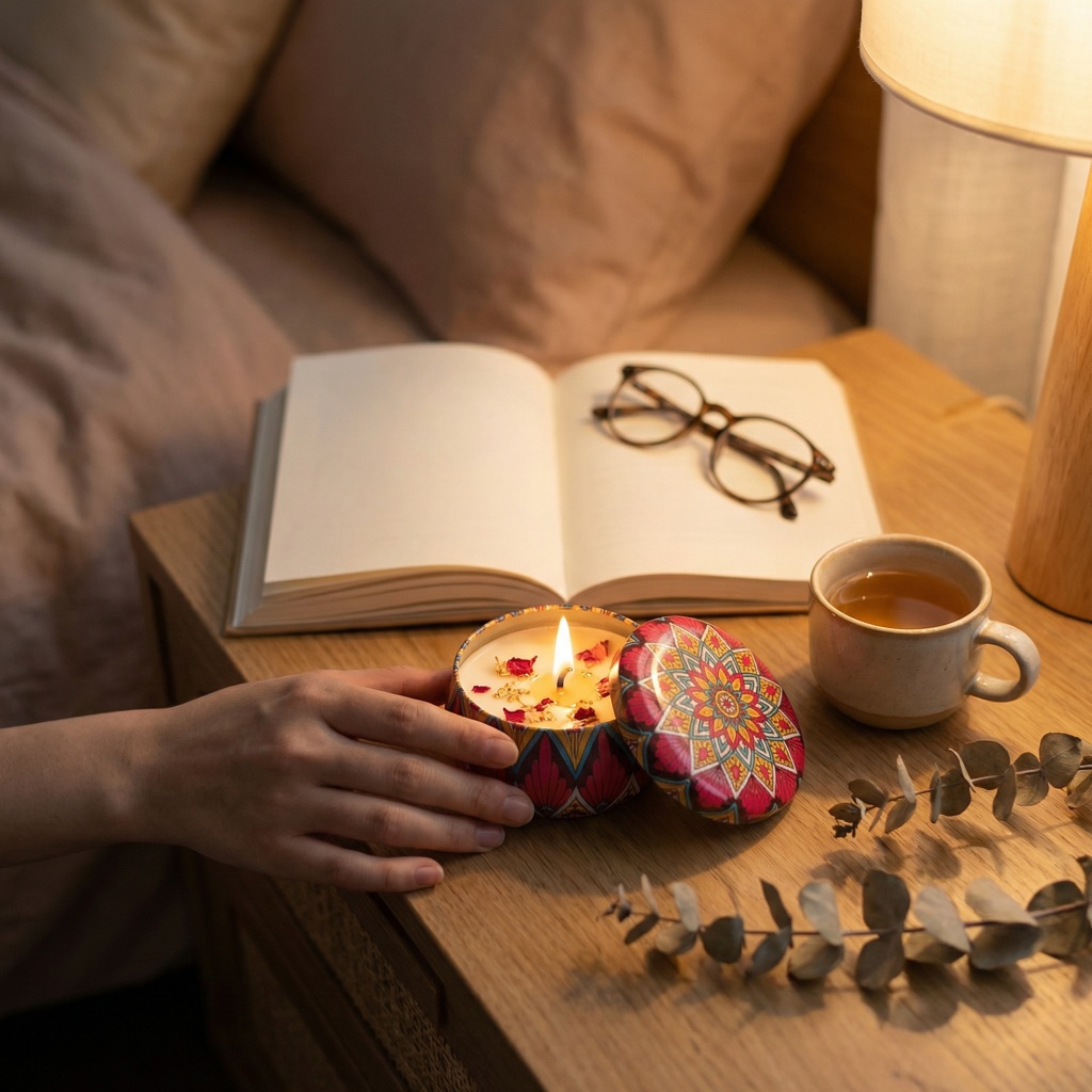 1pc Scented Candle Set With Co - مراجعة Scented Candle Set وسعره