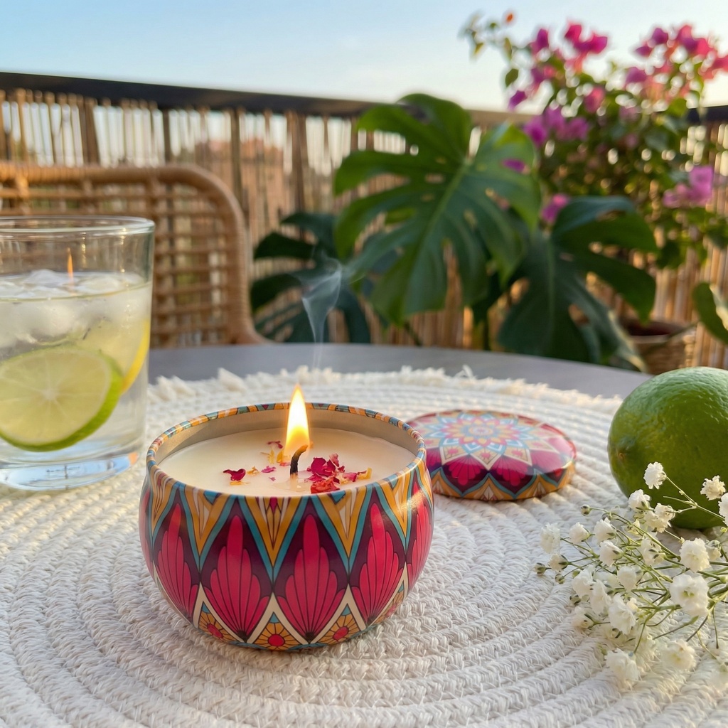 1pc Scented Candle Set With Co - مراجعة Scented Candle Set وسعره
