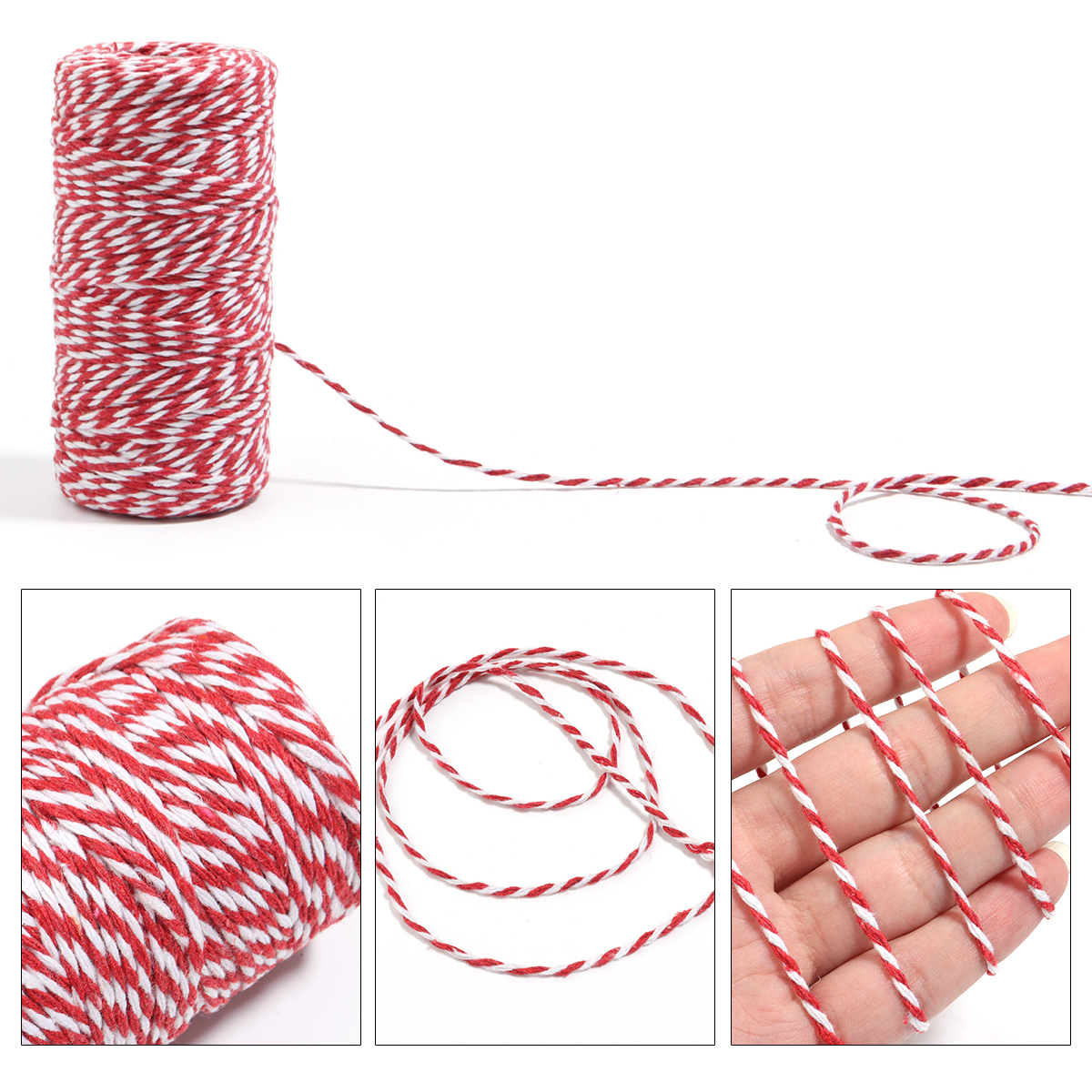 100M/Roll 2mm Bakers Twine Str - مراجعة Home Decor Xmas وسعره