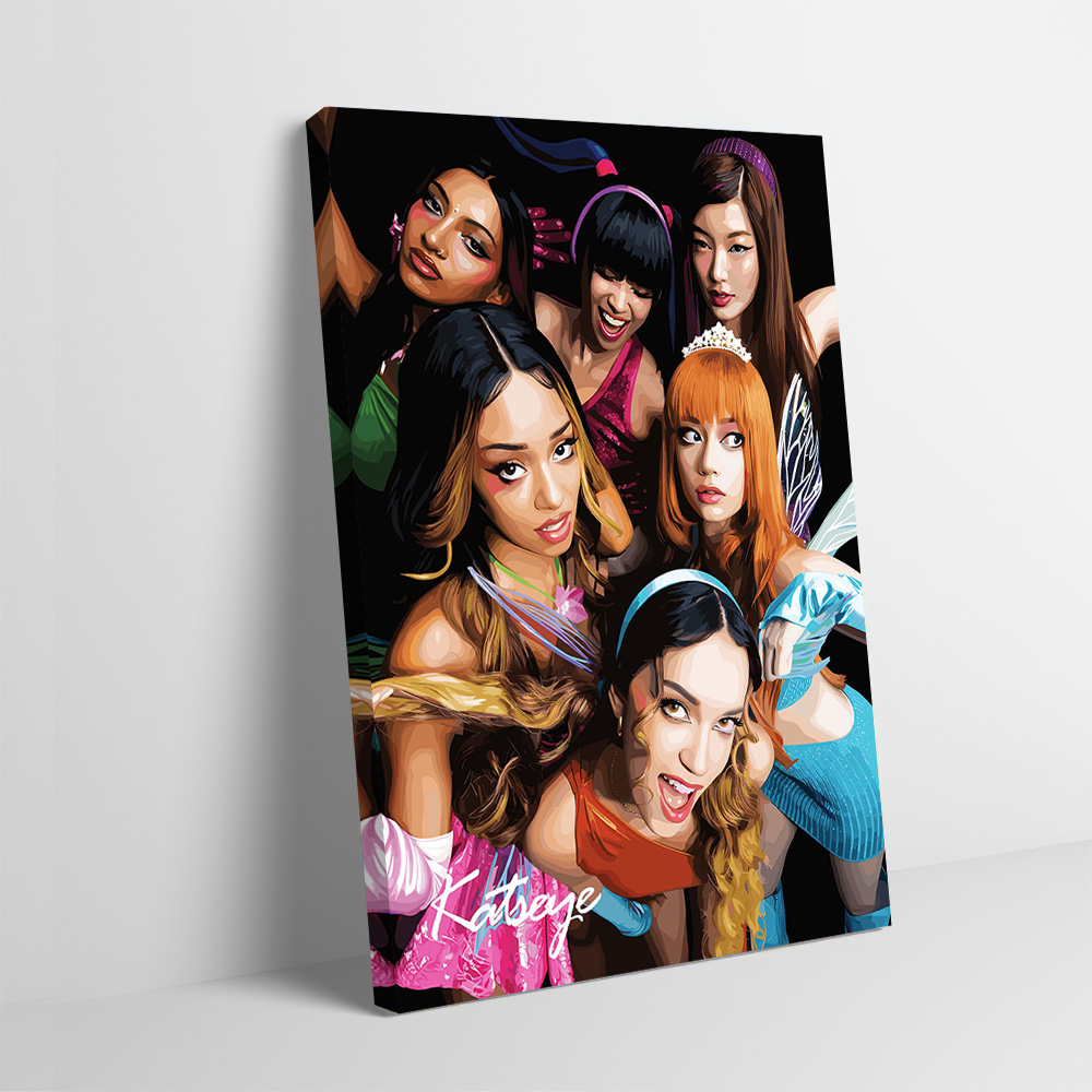 Katseye Vector Portrait Printi - مراجعة Home Decor Vector وسعره