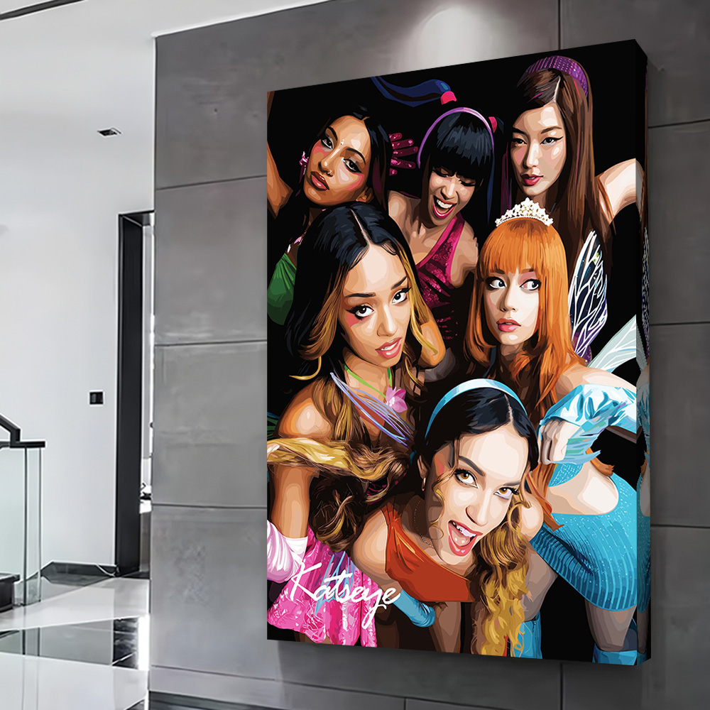 Katseye Vector Portrait Printi - مراجعة Home Decor Vector وسعره